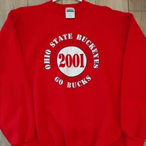 VTG Y2K Tultex Ohio State Buckeyes 2001 NCAA Crewneck Men's XL